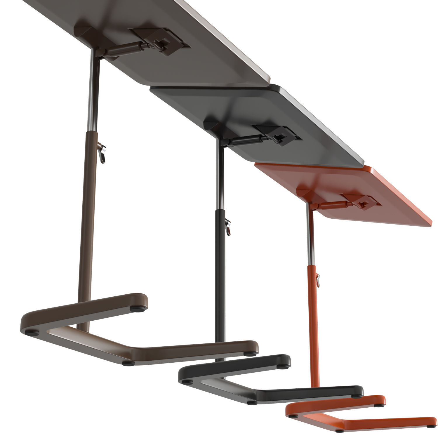 NesTable three different colored tables 3D model_1