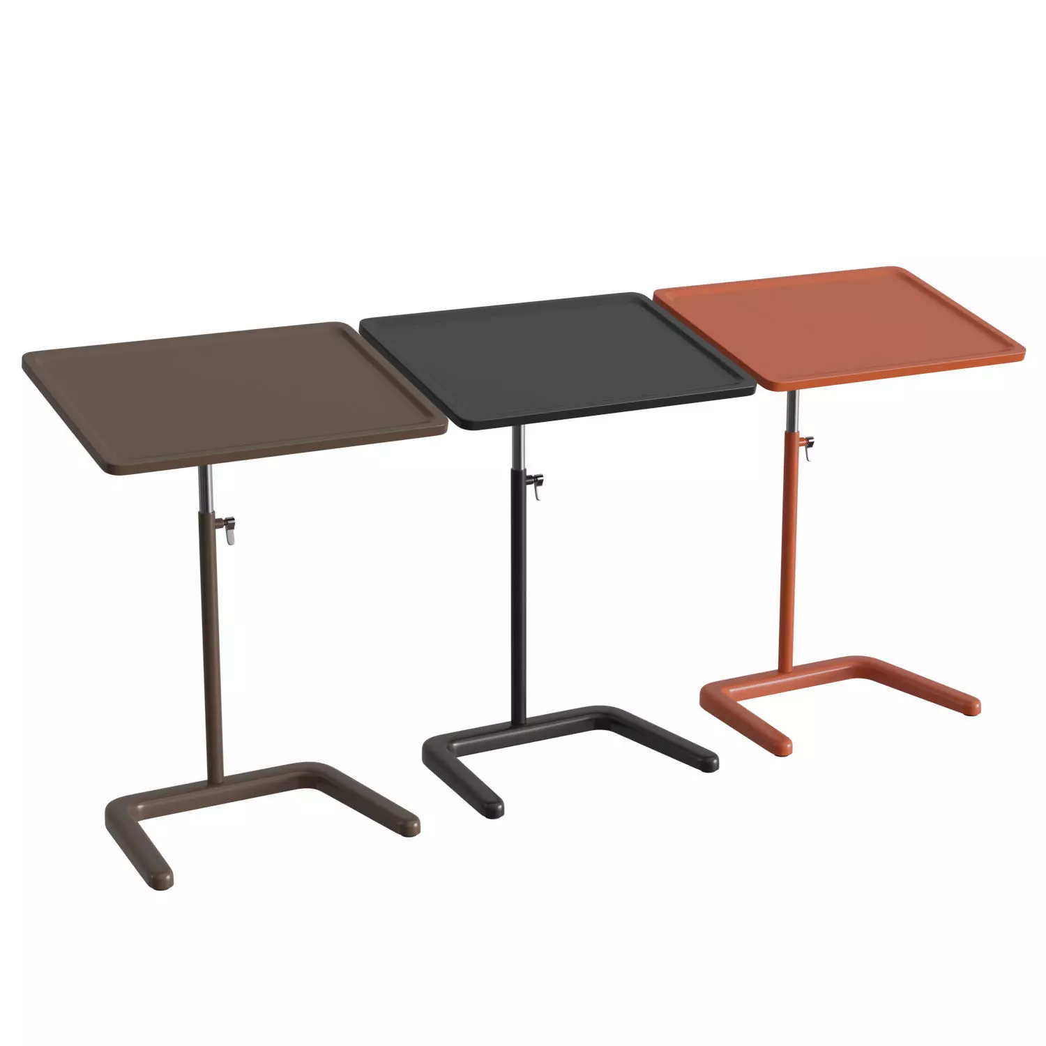 NesTable three different colored tables 3D model_0