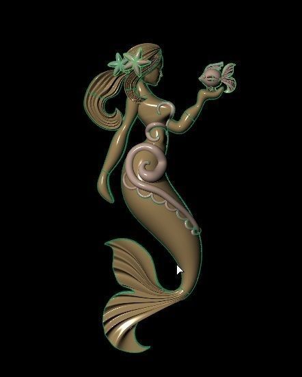 Mermaid 03 3D print model_1