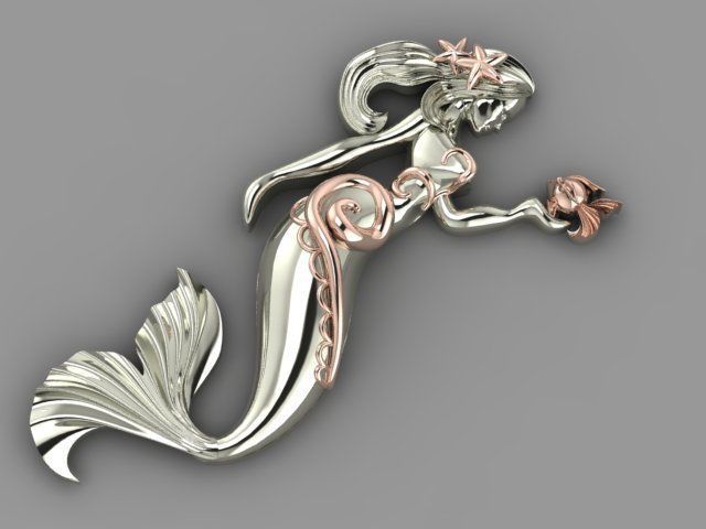 Mermaid 03 3D print model_8