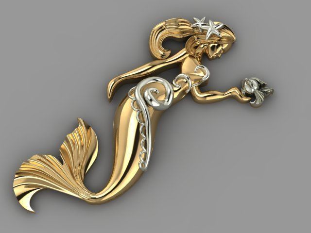 Mermaid 03 3D print model_10