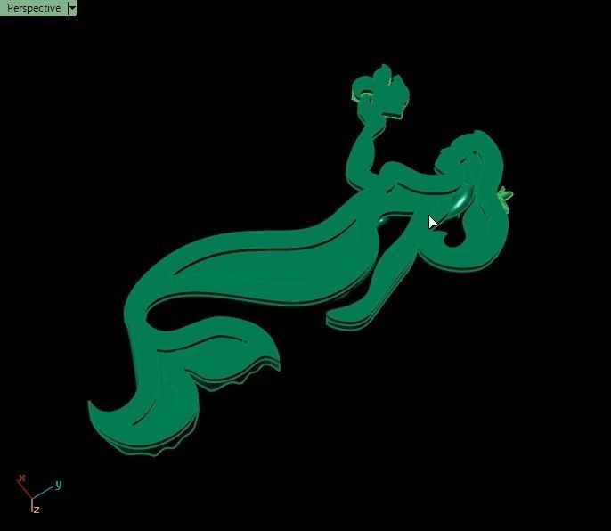 Mermaid 03 3D print model_5