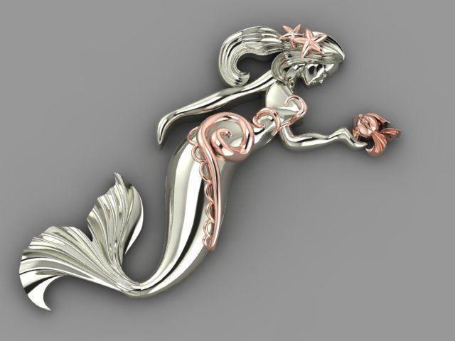 Mermaid 03 3D print model_9