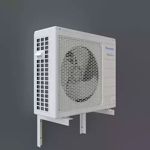 White Panasonic Air Conditioning Outdoor Unit multi split  3D model