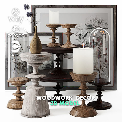 NUAGE WOODWORK DECORATIVE 3D model