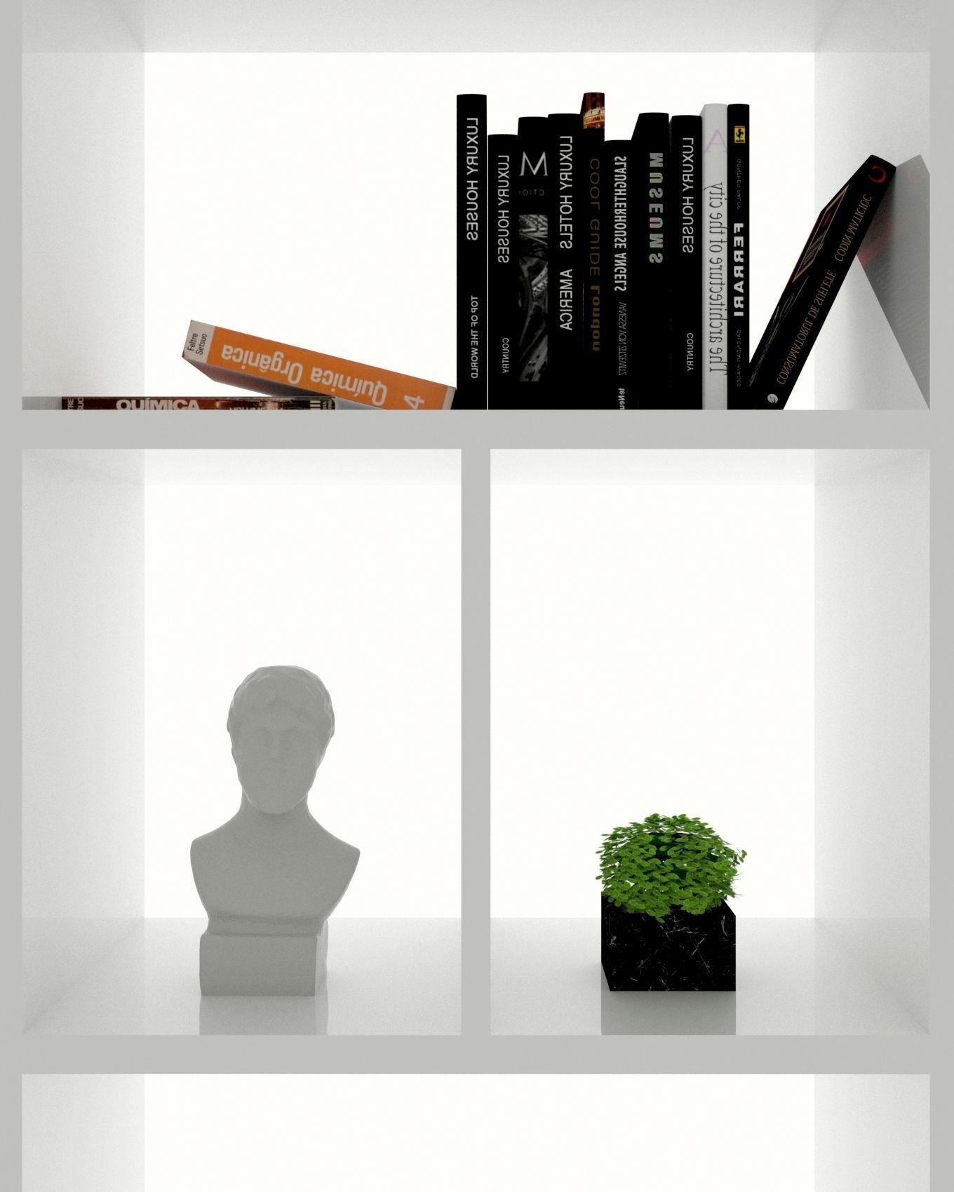 plant 3d model in pot 3D model_2