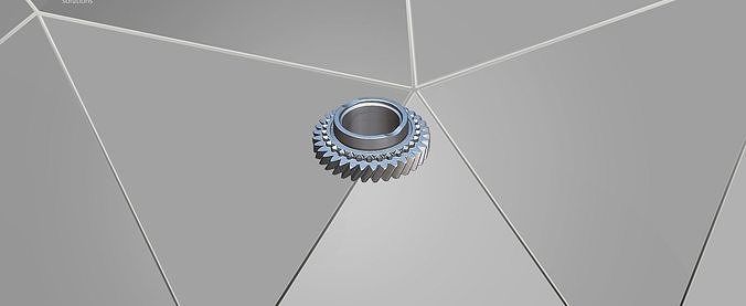Gears gear in middle of wall 3D print model