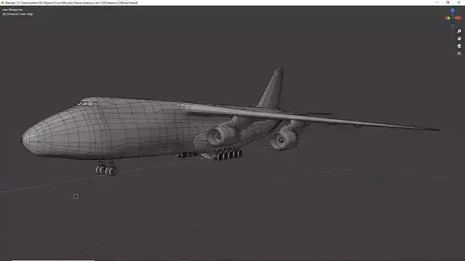 Antonov 124 lowpoly
