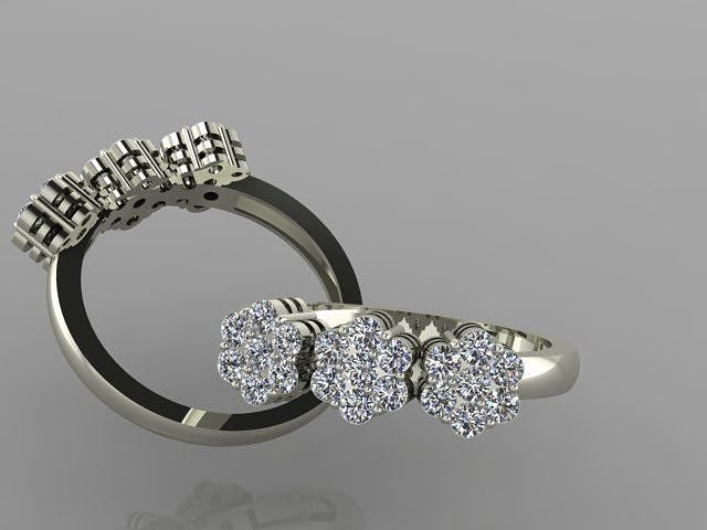 FLOWER RING 3D print model