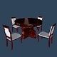 Dining Table Set 3D model_1
