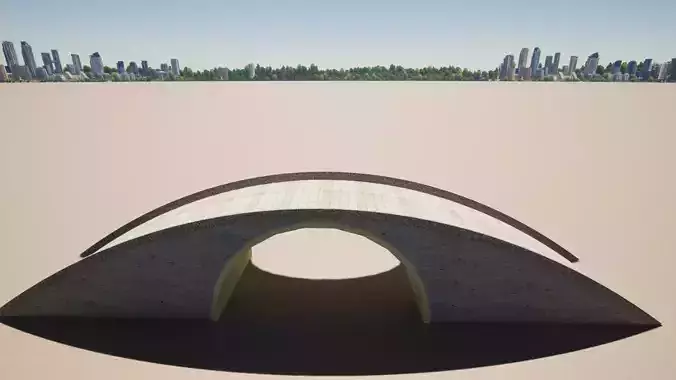 Bridge with Marble Bricks and Rock