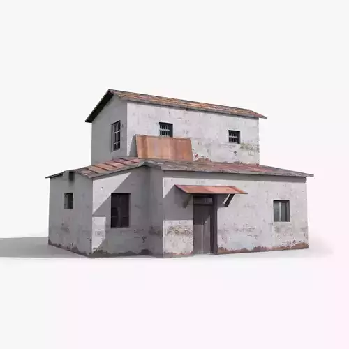 Slum f old house Low-poly 3D model