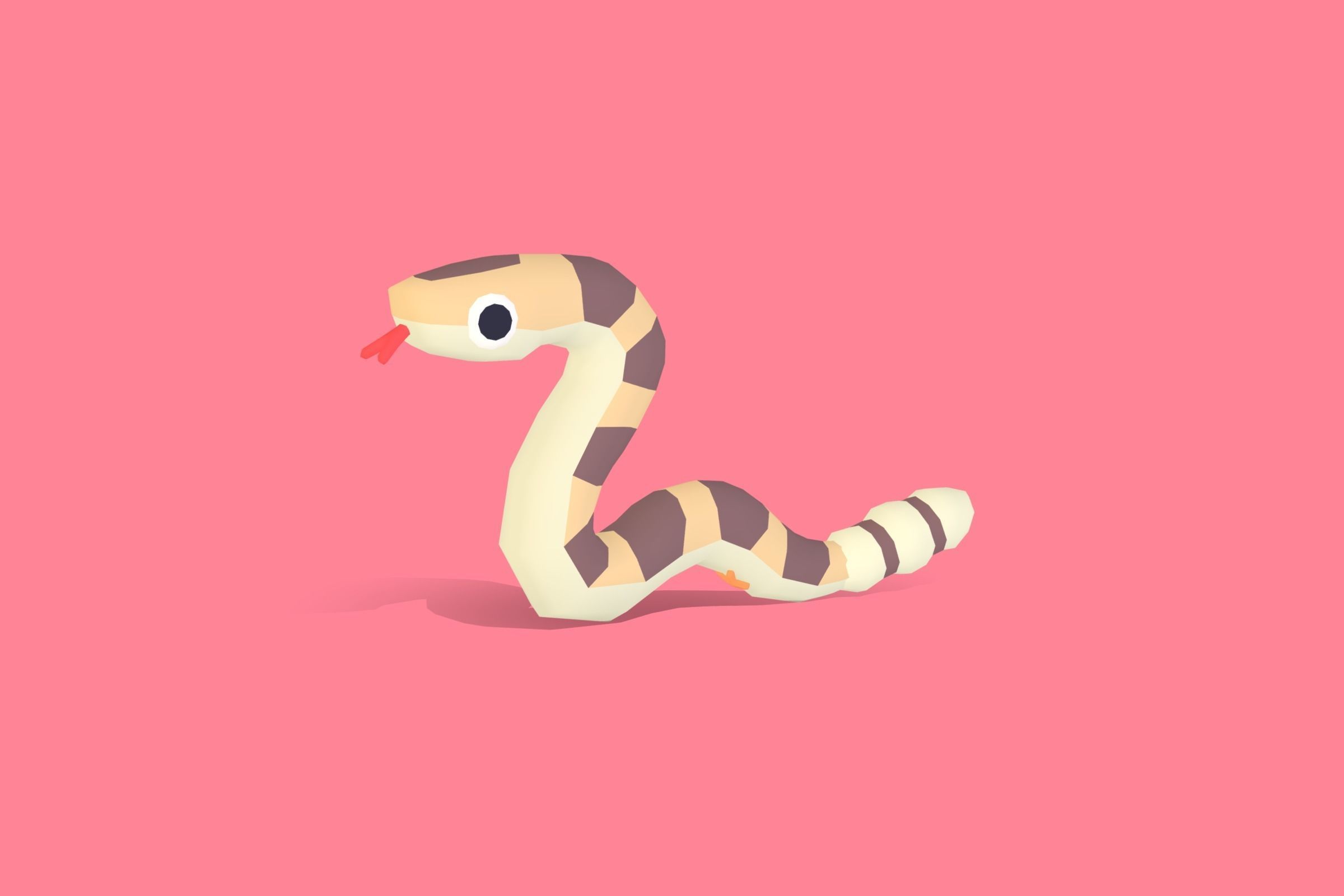 Quirky Series - Desert Animals Vol 1 Low-poly 3D model_12