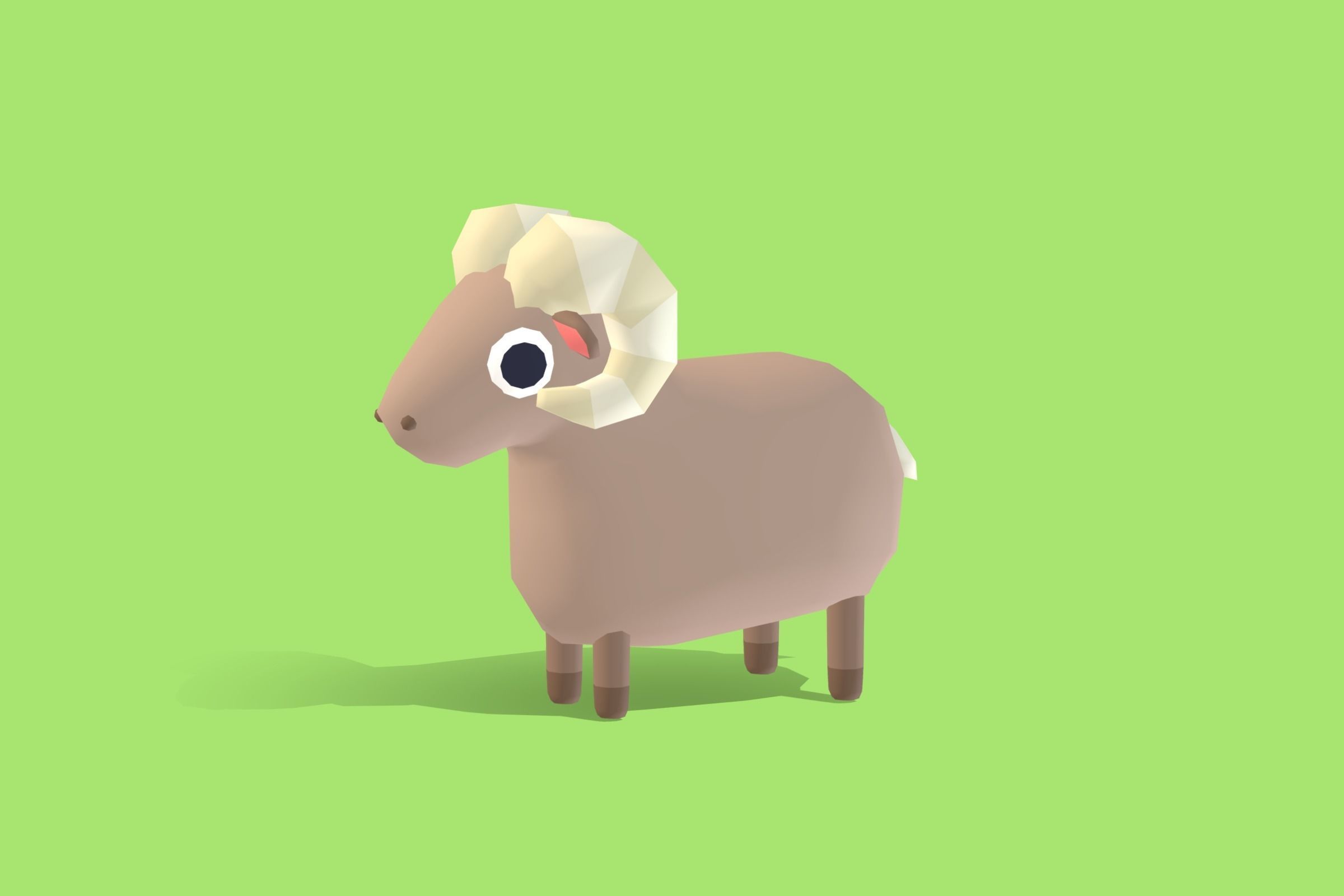 Quirky Series - Desert Animals Vol 1 Low-poly 3D model_5