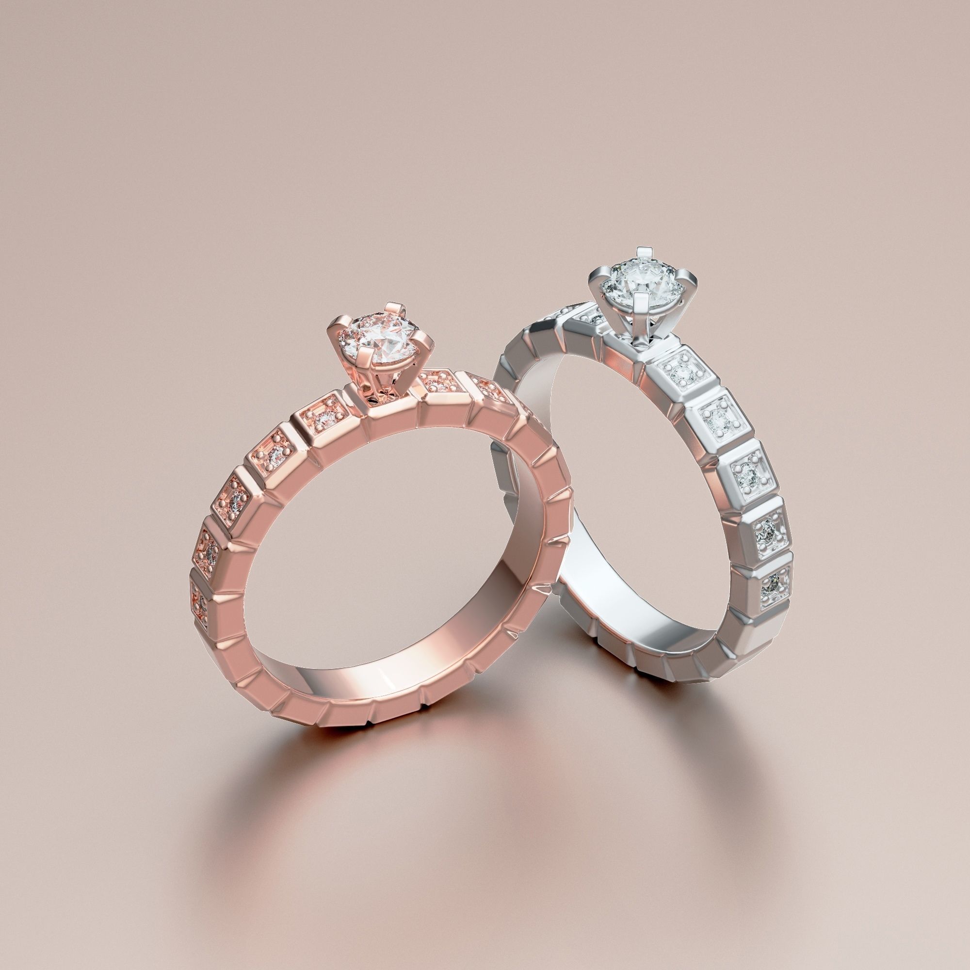 Ring chopard  3D print model_7