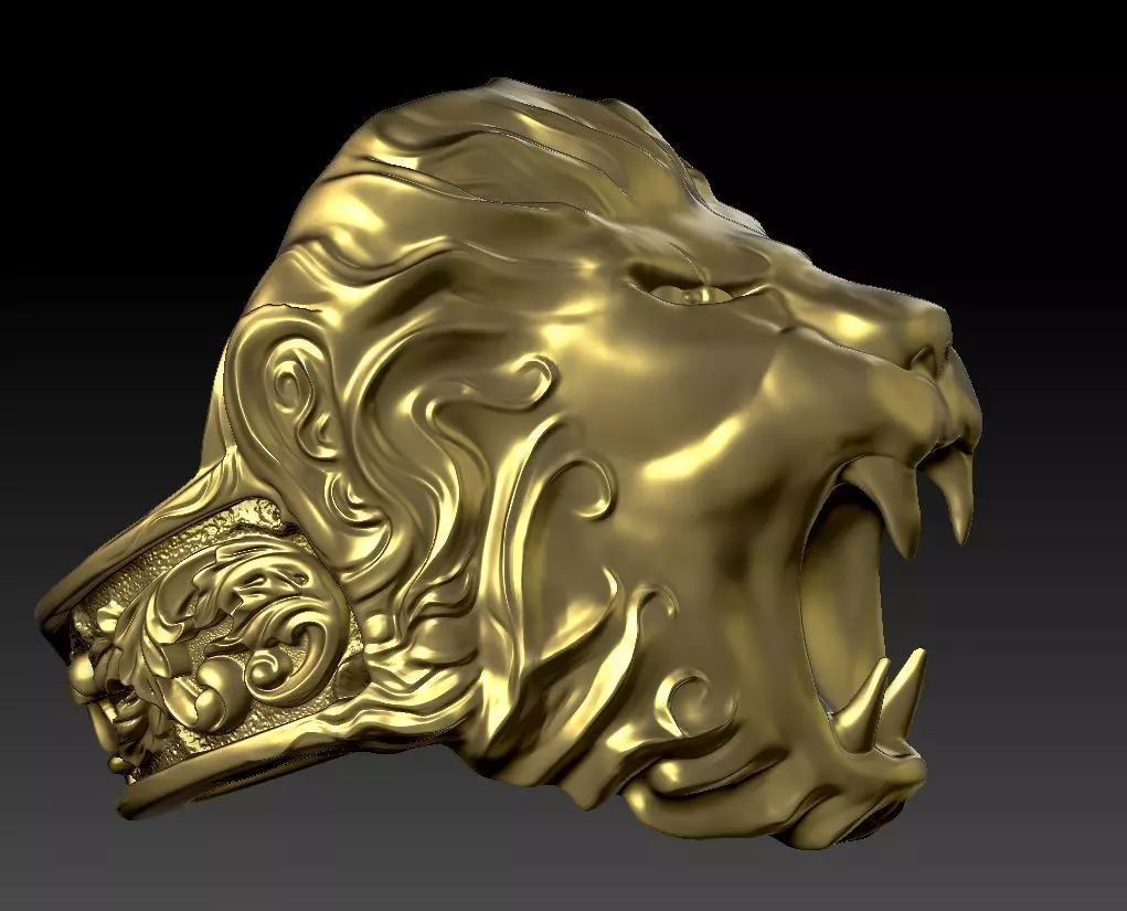 Lion Ring - I am the king 3D print model