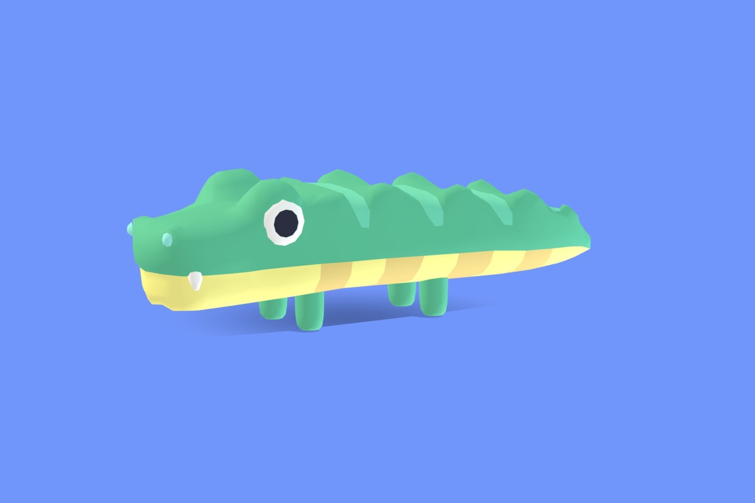 Quirky Series - River Animals Vol 1 Low-poly 3D model_7