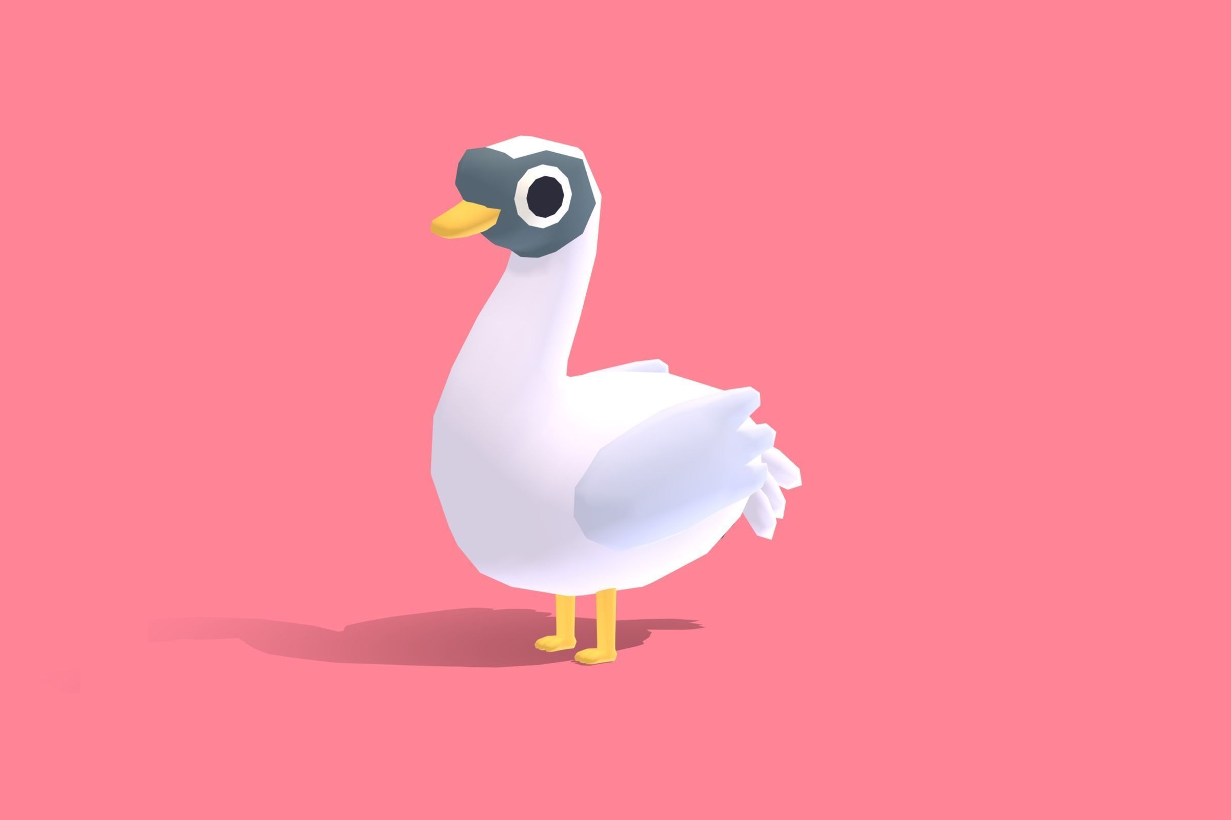 Quirky Series - River Animals Vol 1 Low-poly 3D model_12