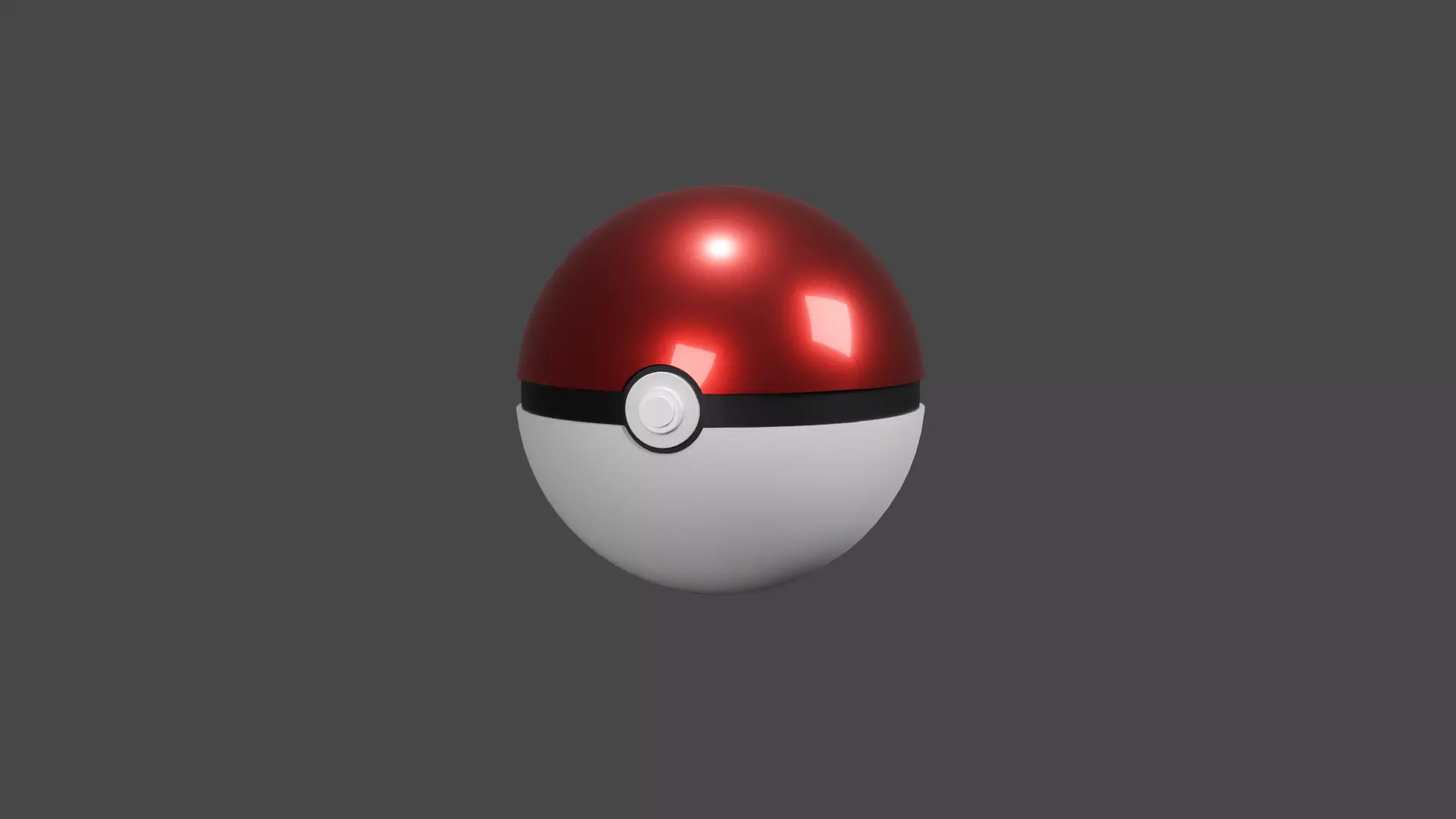 Pokeball 3d Free 3D model_0