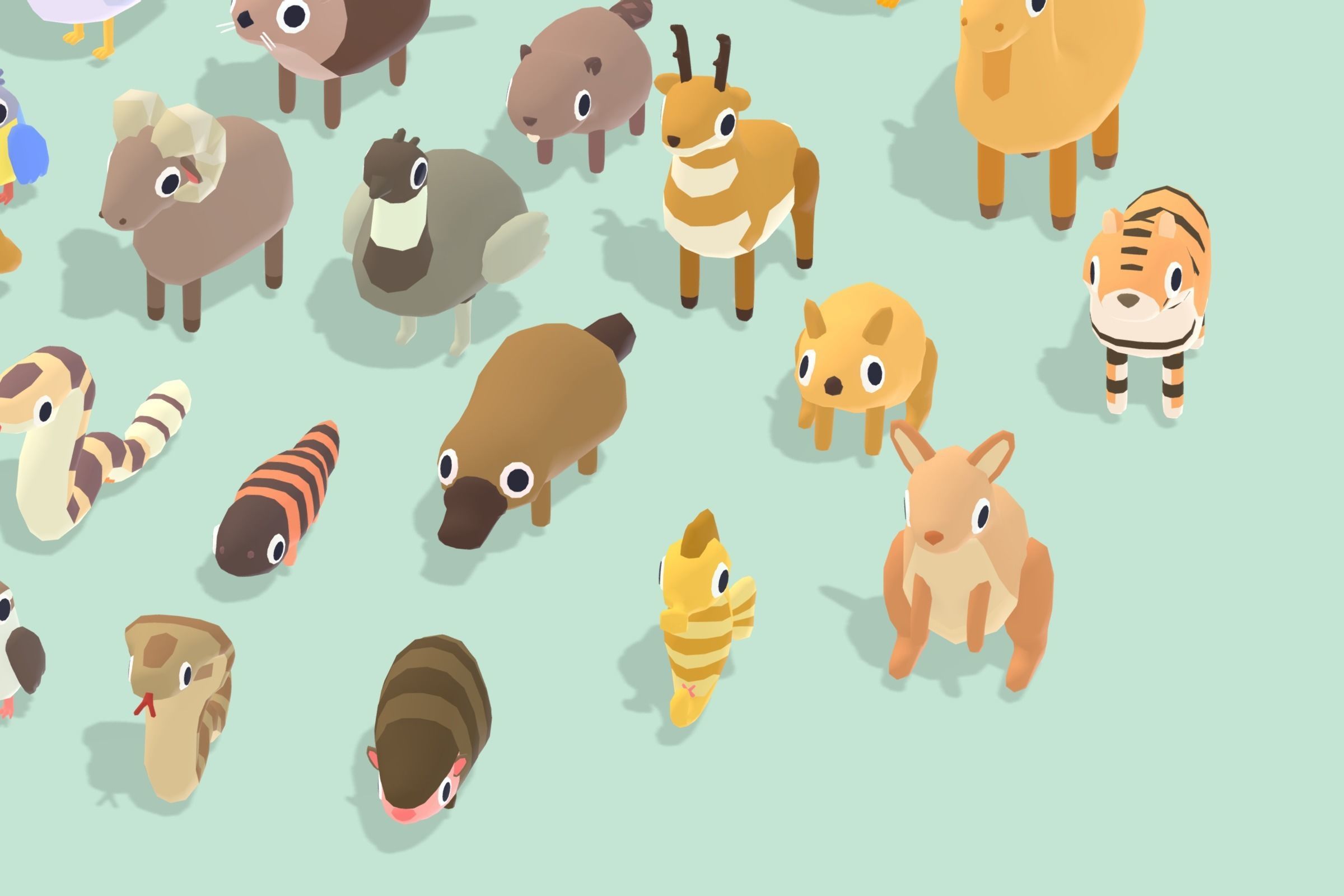 Quirky Series - Animals Mega Pack Vol 2 Low-poly 3D model_8