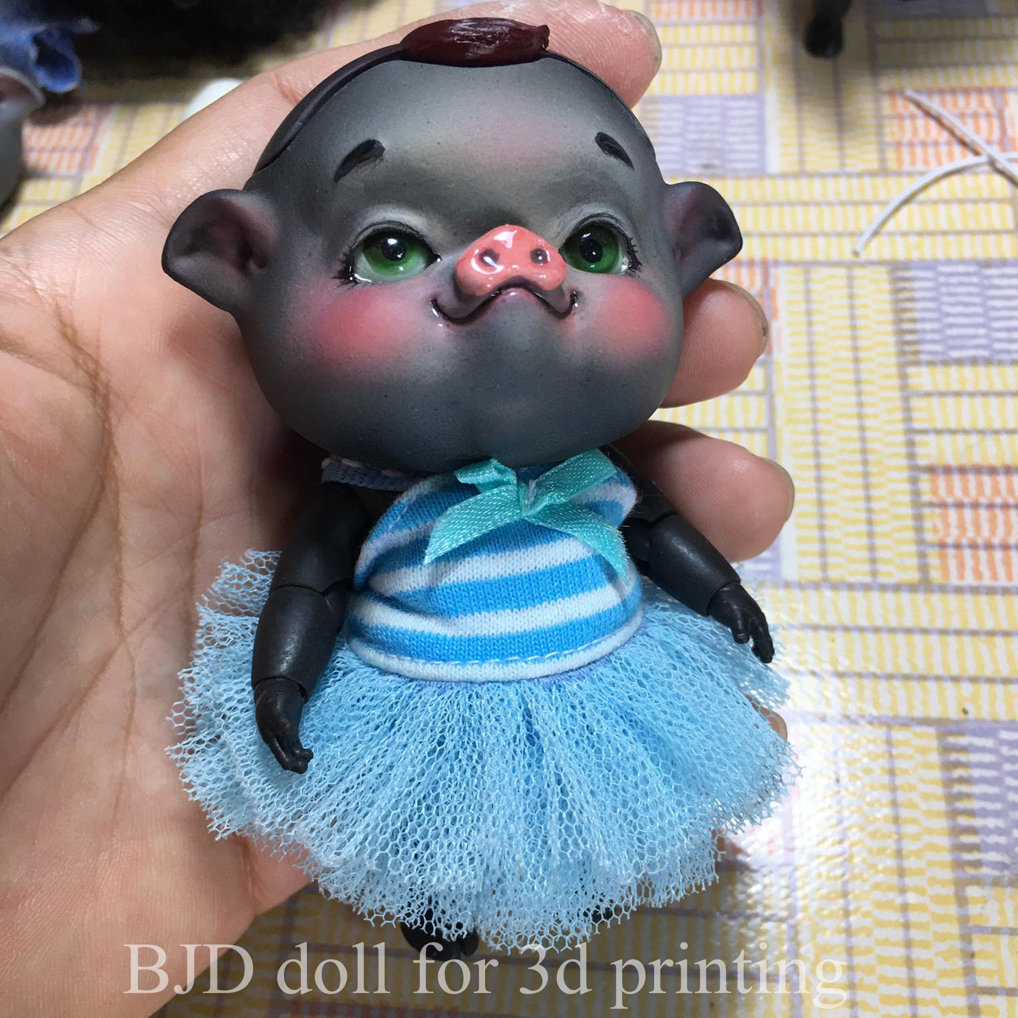 BJD doll for 3d printing is PIGY 3D print model_4