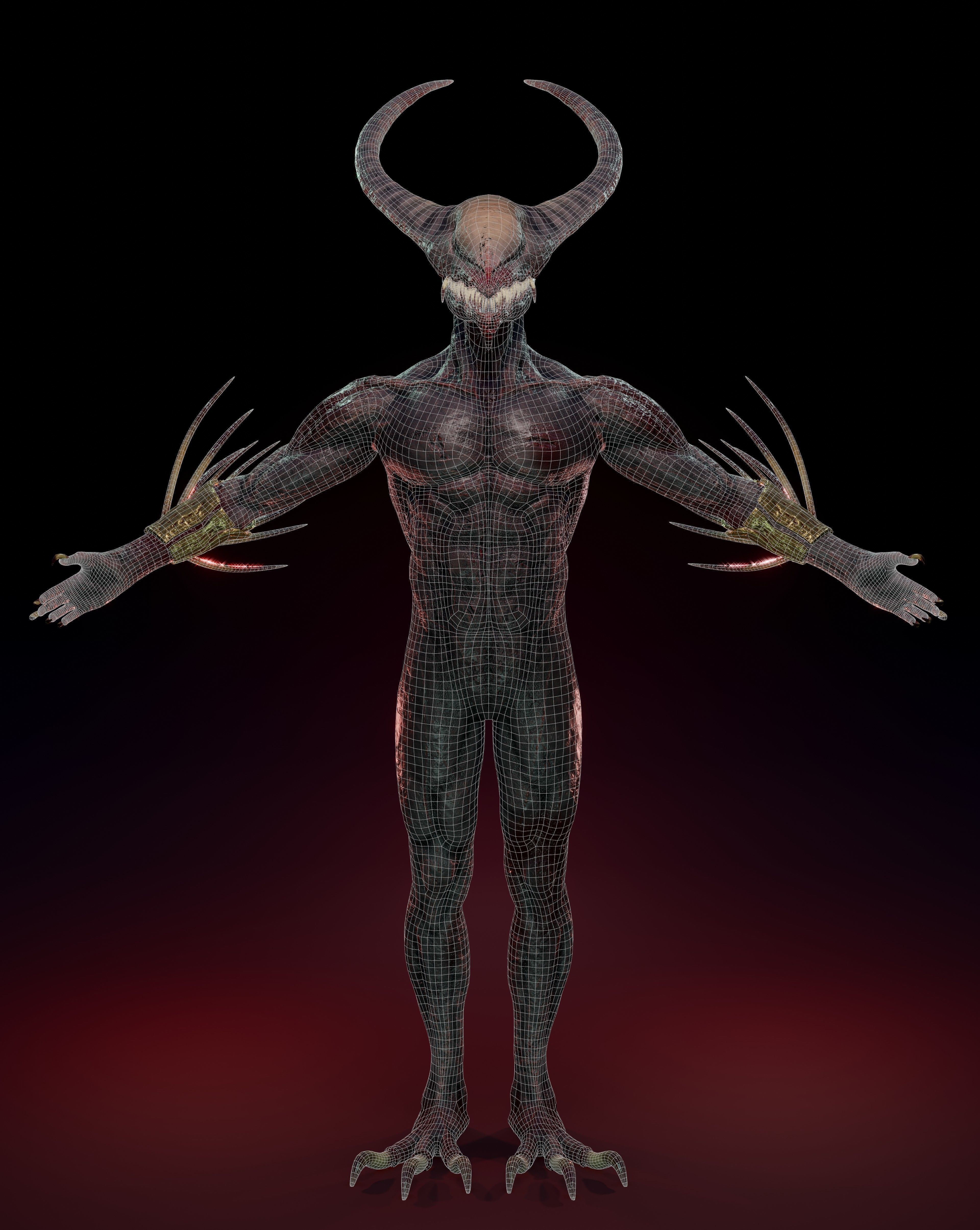 HellDemon Reborn Low-poly 3D model_9