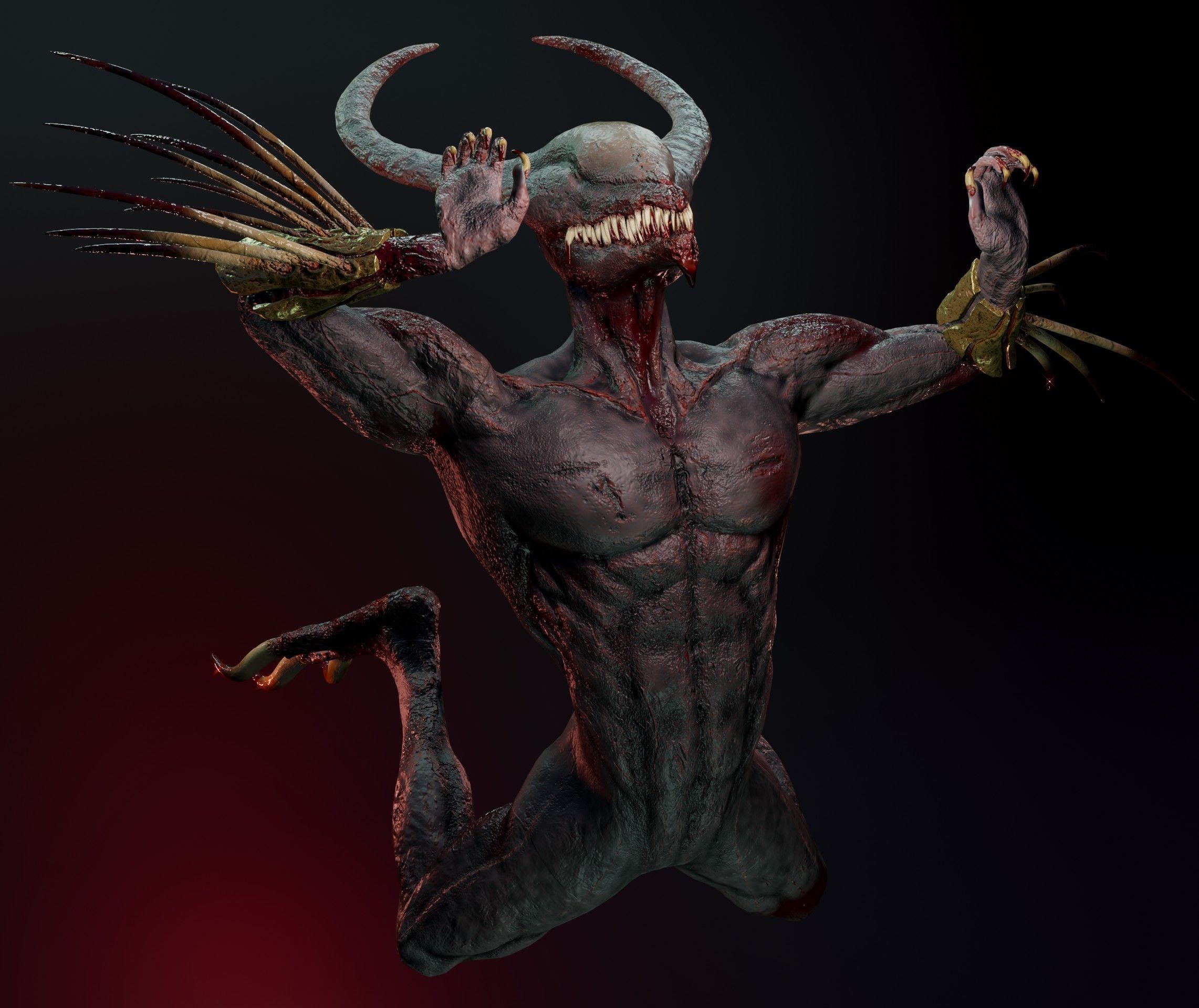 HellDemon Reborn Low-poly 3D model_4