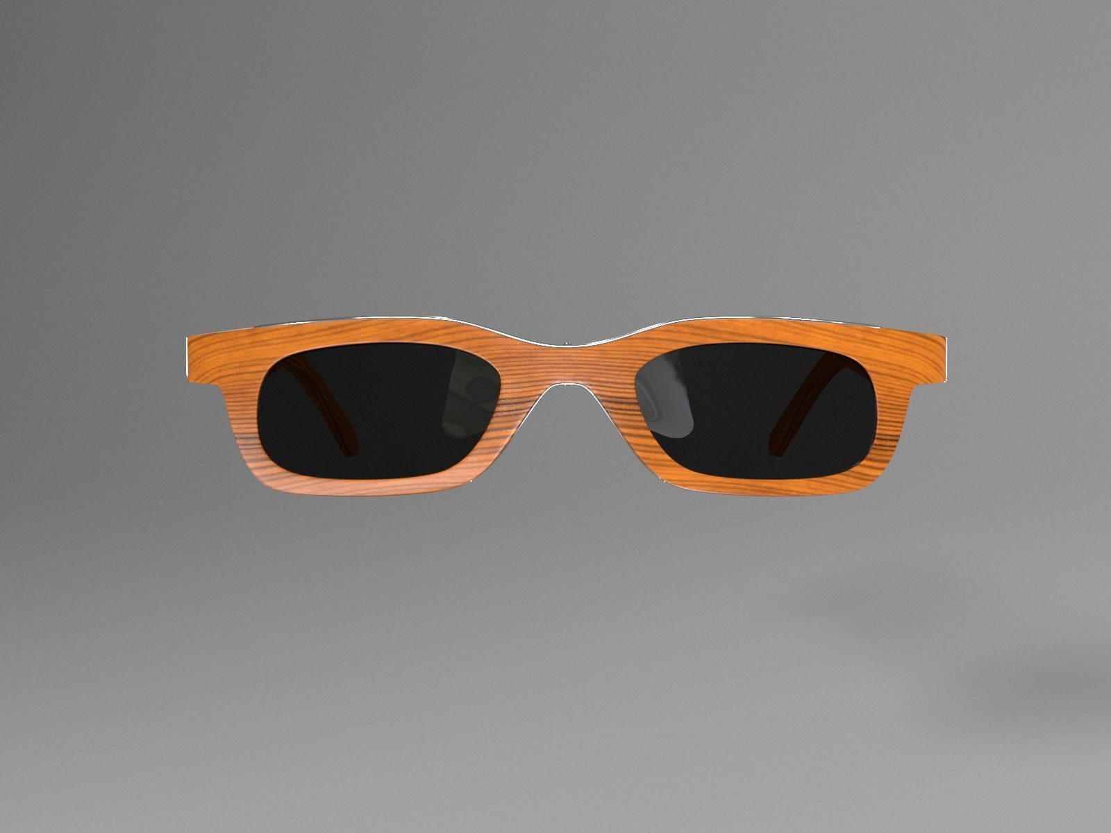 Shades ray ban aviator sunglasses 3D model_4