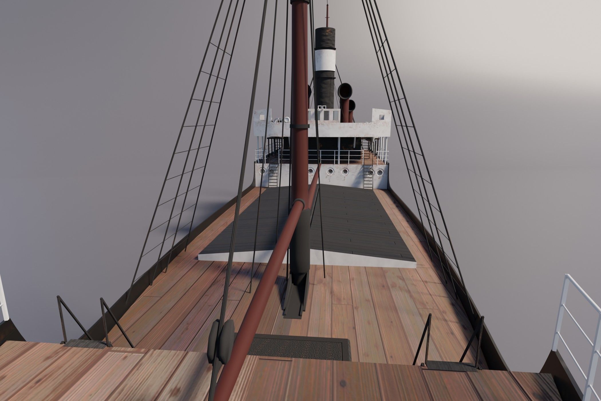  Karlsruhe 1905 german cargo steamer ship 3D model_12