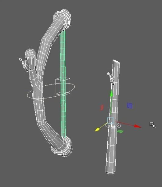 Bow and arrow 3D model_2