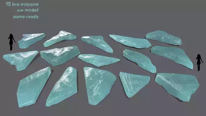 ice set group of pieces of glass