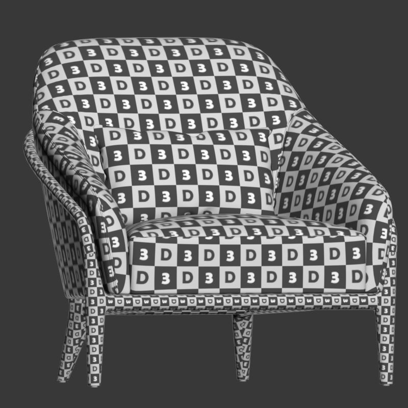 Adele Armchair Designlush 3D model_4