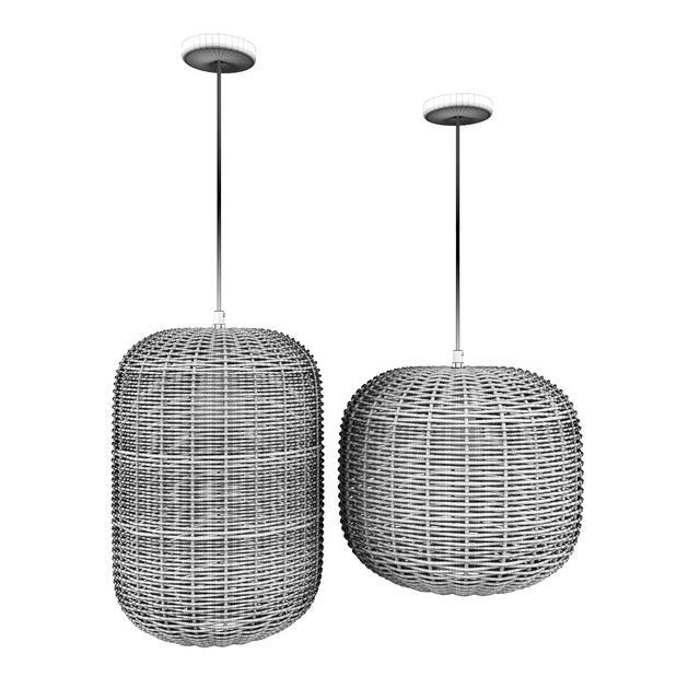 Zarahome ceiling lamp 3D model_4
