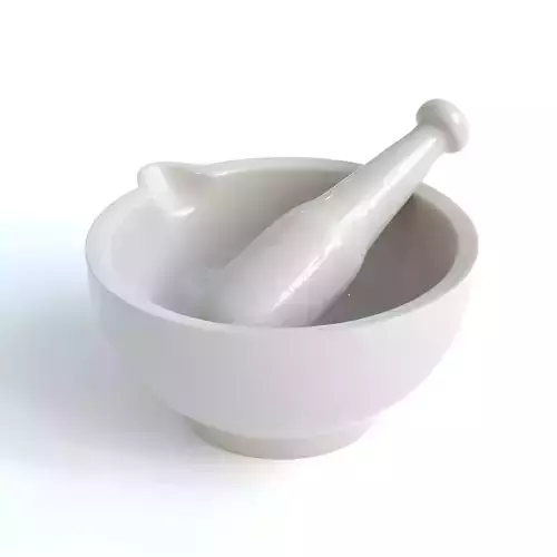 Pestle and Mortar 3D Model