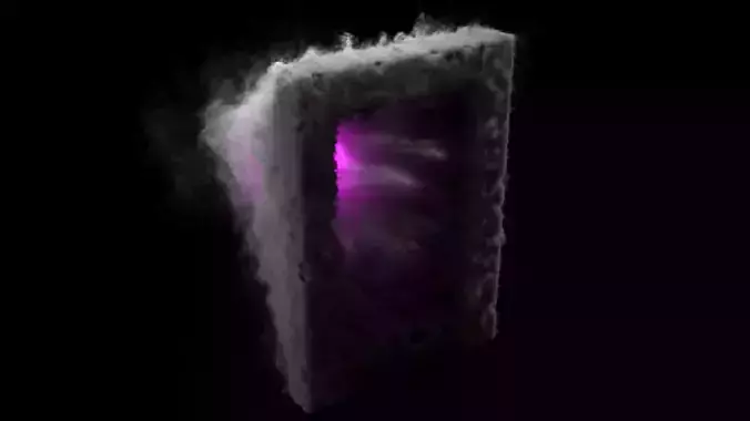 purple portal animated 3D model 3D model