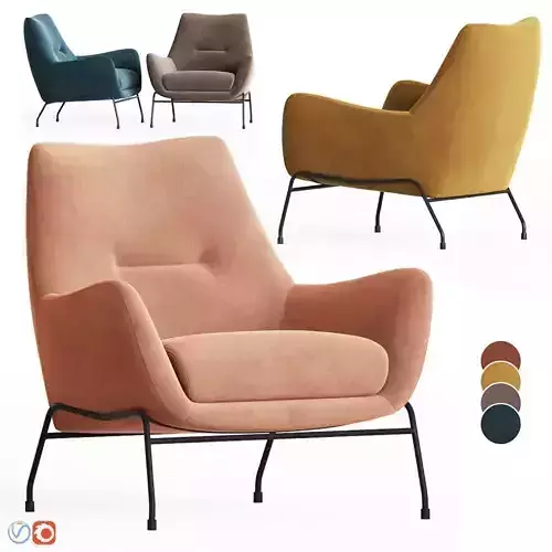 Chevy Fauteuil Armchair Homestock 3D model