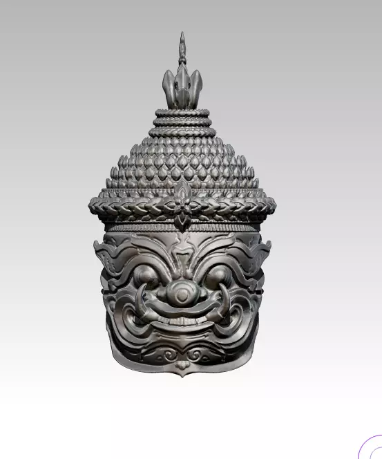 Asian Bust Statue 3D print model_0