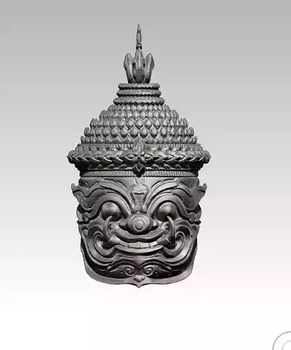 Asian Bust Statue