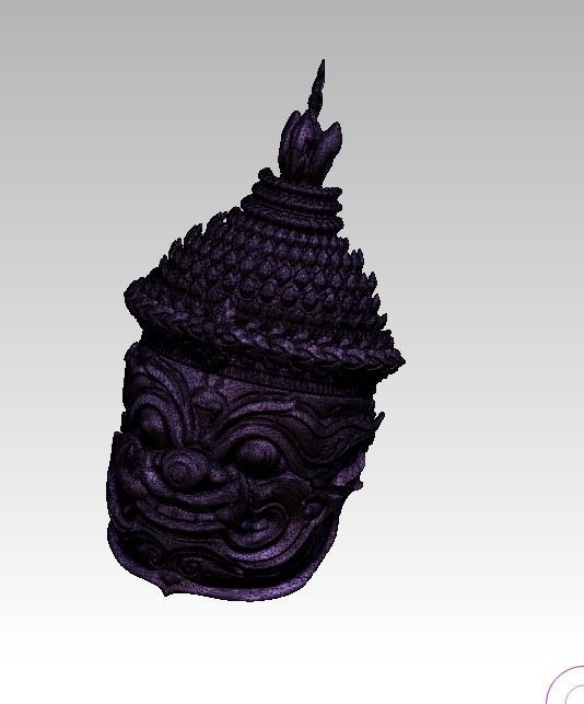Asian Bust Statue 3D print model_3