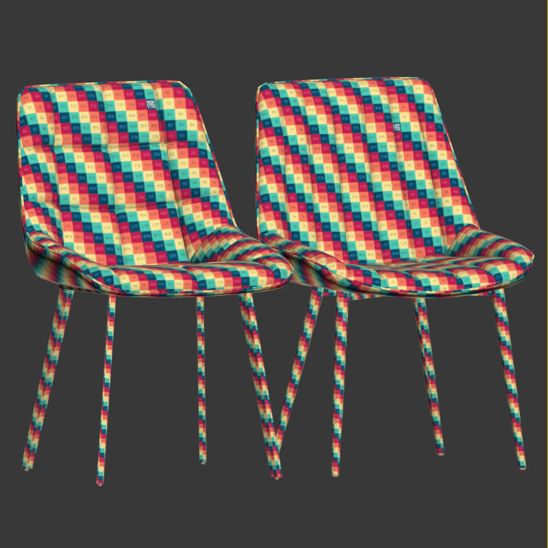 Adah and Anant Chair Set La Forma 3D model_5