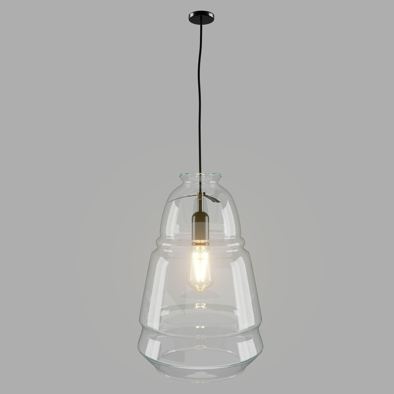 Zarahome lamp glass 3D model_7