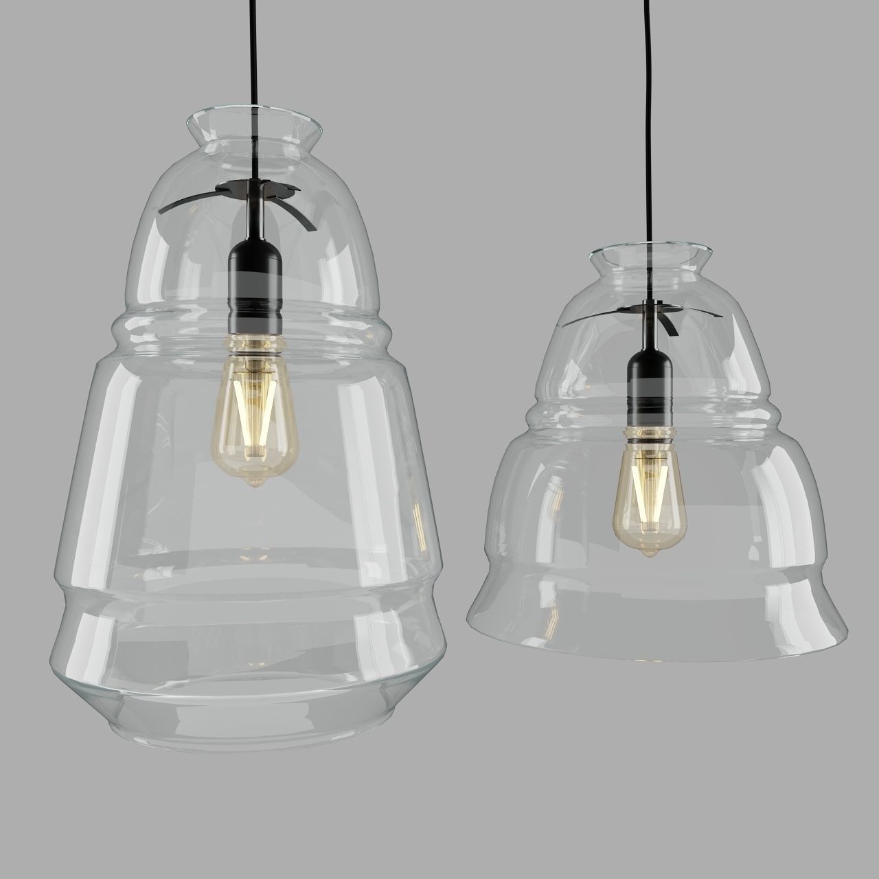Zarahome lamp glass 3D model_6