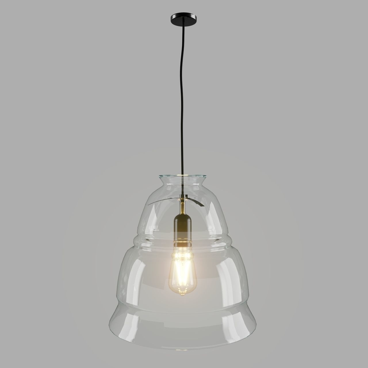 Zarahome lamp glass 3D model_8