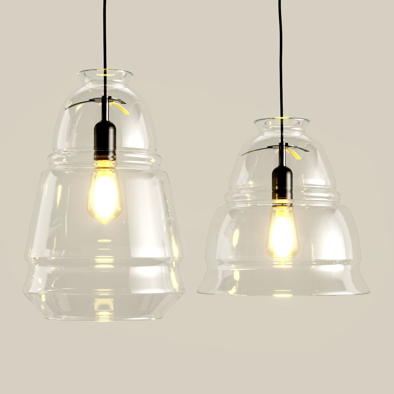 Zarahome lamp glass 3D model_3