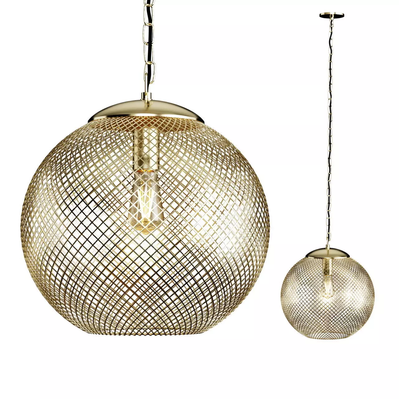 Zarahome metal lamp 3D model_0