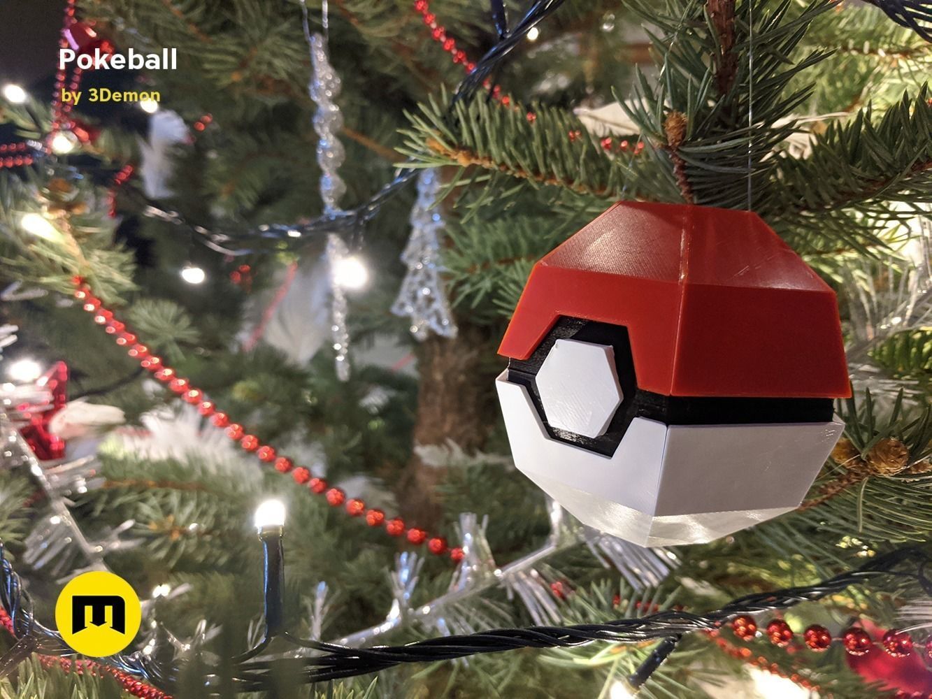 Foldable Pokeball Box Decoration Free 3D print model_2