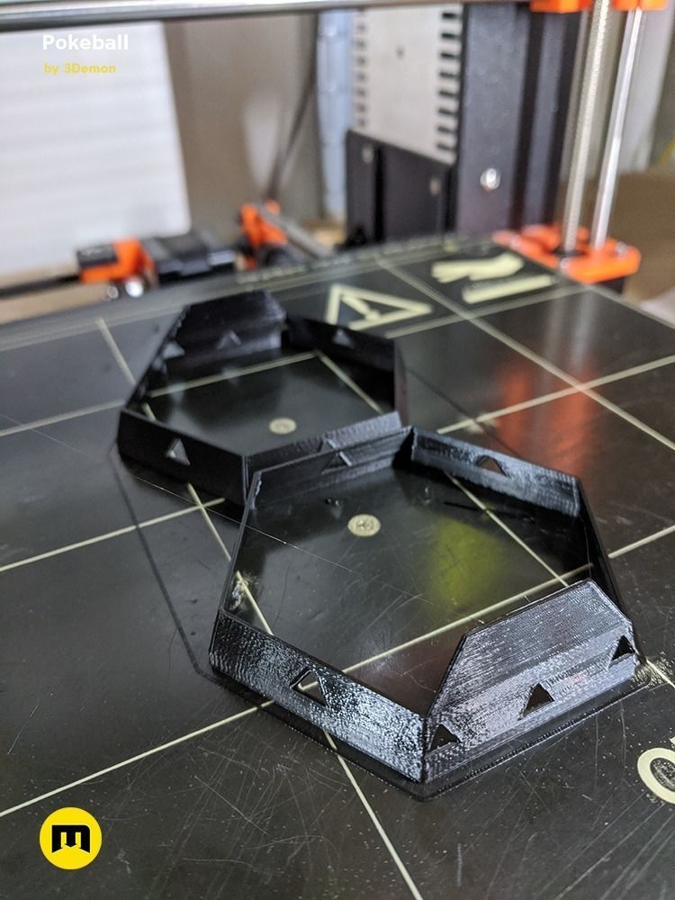 Foldable Pokeball Box Decoration Free 3D print model_5