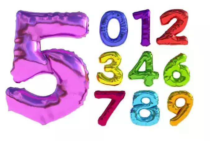  BALLOON NUMBER COLOR