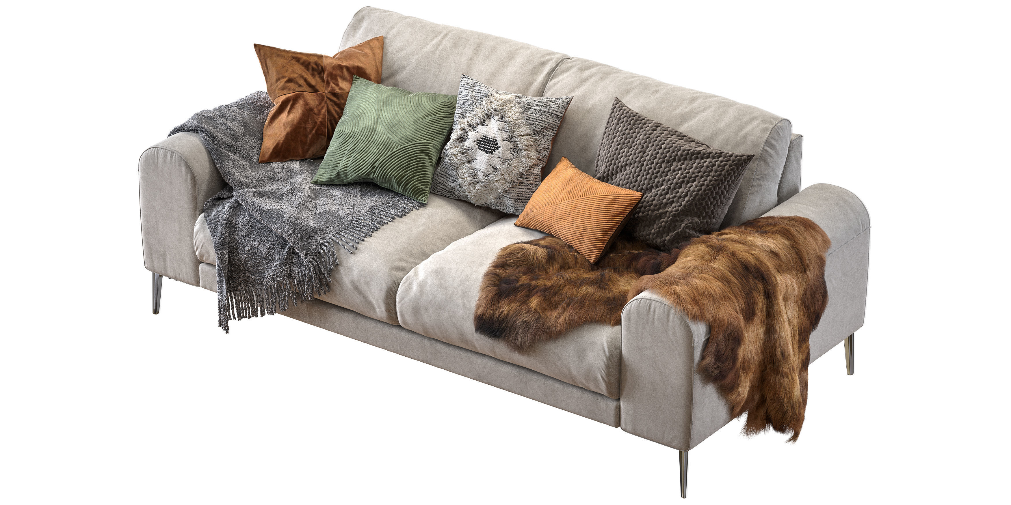 Joy sofa 200 cm 3D model_6