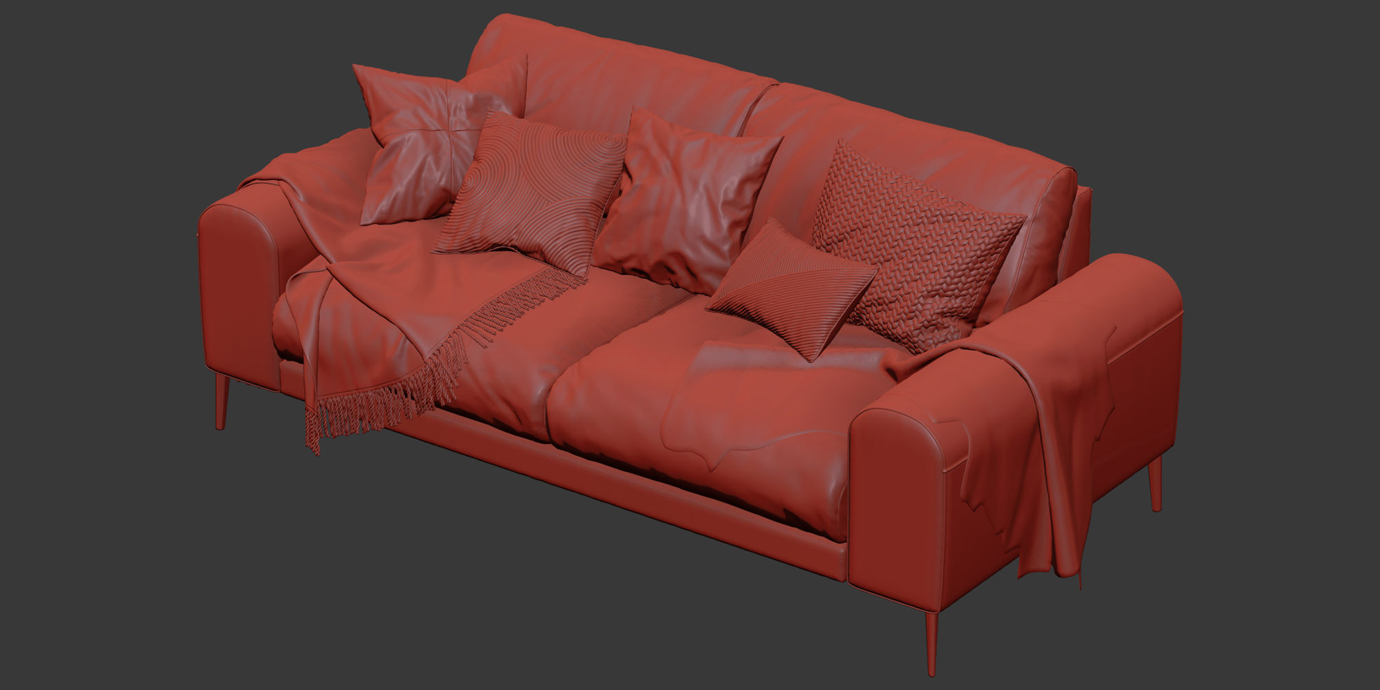 Joy sofa 200 cm 3D model_16